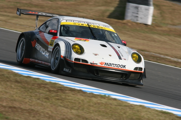 GT300クラスポールポジションはHANKOOK PORSCHE（影山正美／藤井誠暢組）