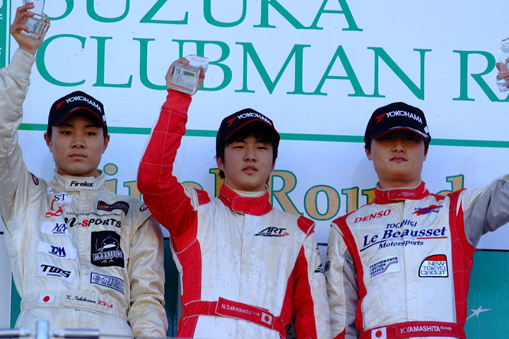 鈴鹿クラブマン最終戦S-FJ決勝: 暫定表彰式