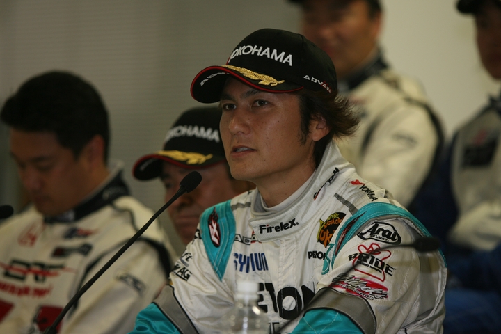 決勝記者会見: GT3クラス優勝の谷口信輝（PETRONAS SYNTIUM SLS AMG GT3）