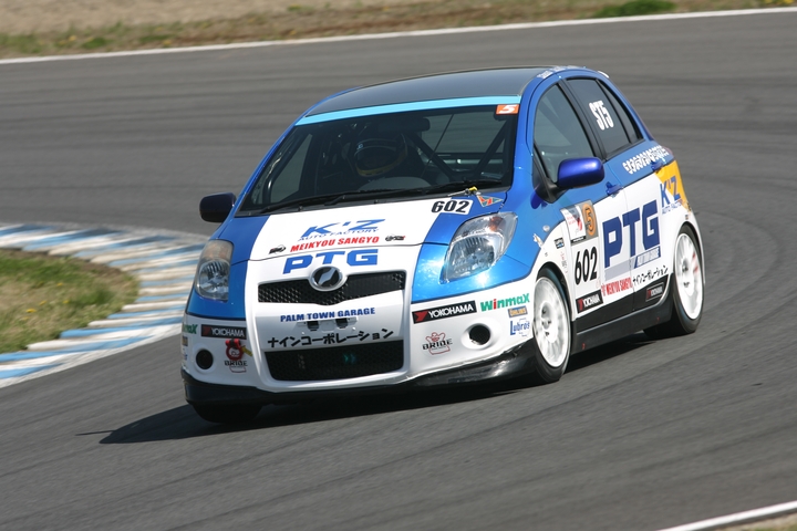 ウォームアップ2回目: ST-5クラストップタイムはPTG明京K'zランドリー602Vitz（金森敏一／岩月邦博／小松高人組）