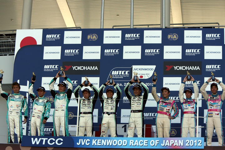 第2レース: ST-3、ST-4、ST-5クラスの暫定表彰式