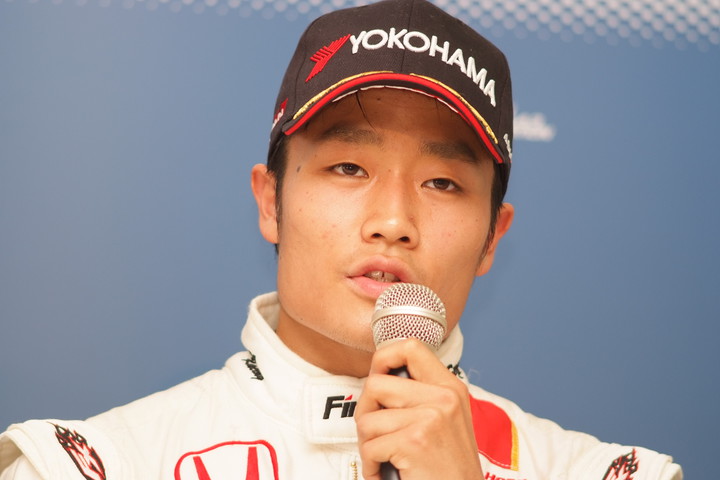 決勝記者会見: 決勝3位の松下信治（HFDP）