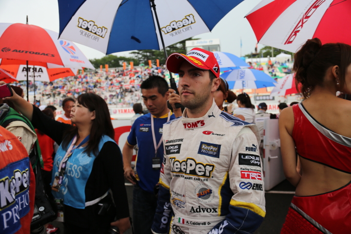 GT500クラスで2位に入ったアンドレア・カルダレッリ（KeePer TOM'S SC430）
