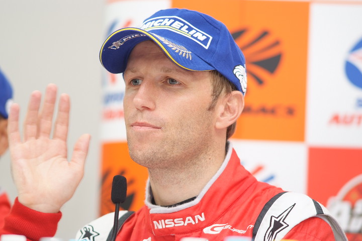 公式予選記者会見: GT500クラスポールシッターのロニー・クインタレッリ（MOTUL AUTECH GT-R）