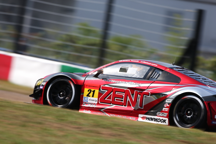 ノックアウト予選Q2: ZENT Audi R8 LMS ultra（都筑晶裕／リチャード・ライアン組）