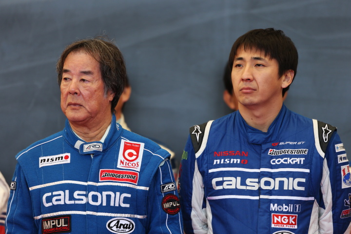 ニスモフェスティバル: 星野一義監督（左）松田次生（右）