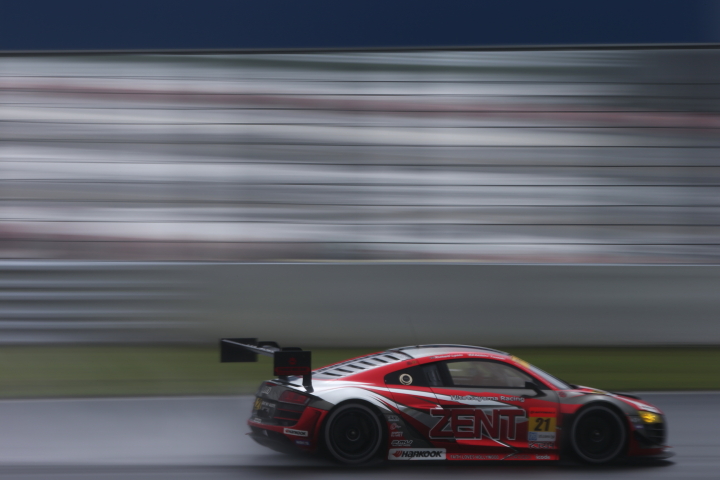 フリー走行: GT300:ZENT Audi R8 LMS ultra（都筑晶裕／リチャード・ライアン組）