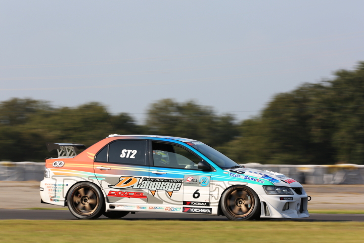 フリー走行: ST-2:新菱オート☆DIXCELエボIX（冨桝朋広／白坂卓也組）