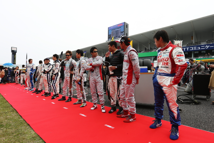 勢揃いしたスーパーフォーミュラドライバー