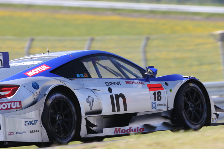 公式練習: 山本尚貴／ジャン・カール・ベルネ組（GT500:ウイダー モデューロ NSX CONCEPT-GT）