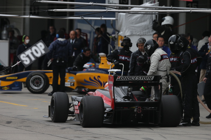 ウォームアップ: クマール・ラム・ナレイン・カーティケヤン（Lenovo TEAM IMPUL SF14）