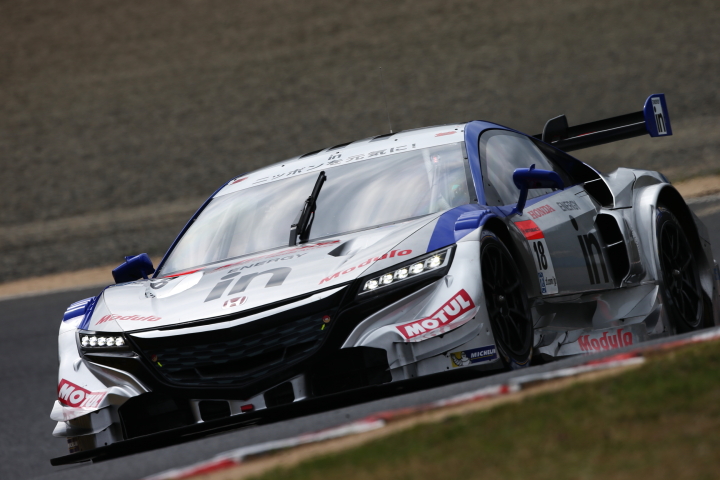 公式練習: 山本尚貴／ジャン・カール・ベルネ組（GT500:ウイダー モデューロ NSX CONCEPT-GT）