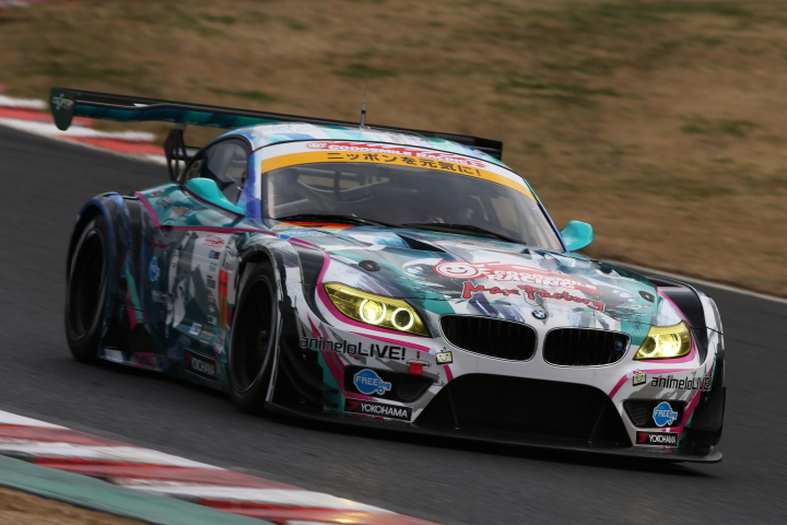 ノックアウト予選: 谷口信輝／片岡龍也組（GT300:グッドスマイル 初音ミク Z4）