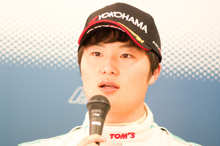 決勝記者会見: 2位の山下健太（PETRONAS TOM\'S F314）