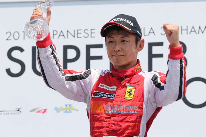 Nクラスで優勝した小泉洋史（Net Move Hanashima Racing）
