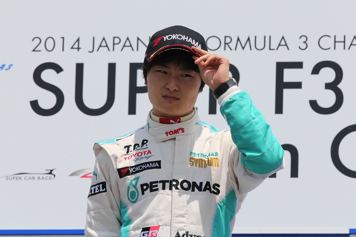 優勝した山下健太（PETRONAS TOM'S F314）