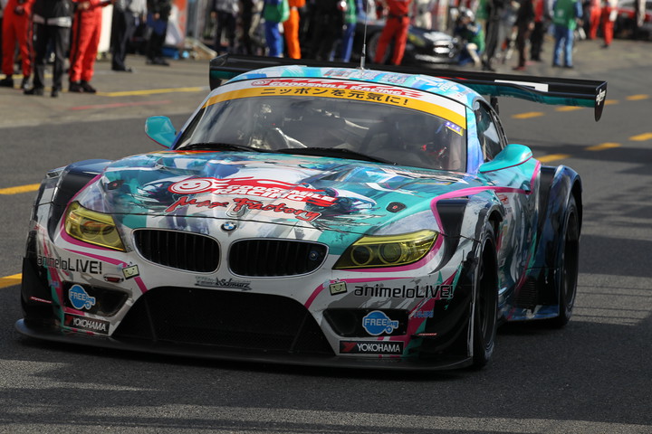 GT300クラス予選3位は谷口信輝／片岡龍也組（グッドスマイル初音ミクZ4）