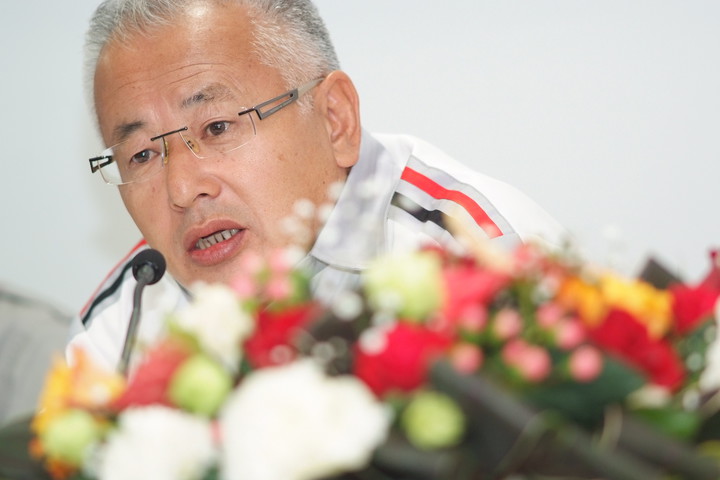 GTA定例記者会見: 坂東正明ＧＴＡ代表取締役