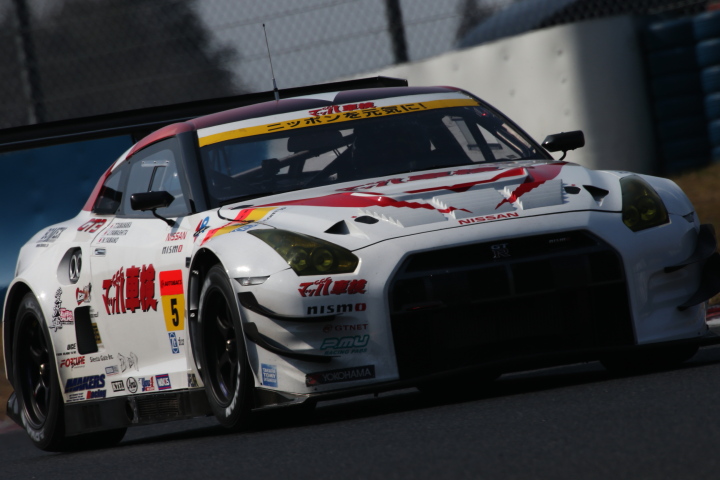 公式テスト岡山: 玉中哲二／山下潤一郎／平峰一貴／鶴田和弥組（GT300:マッハ車検 with トランスフォーマー30ｔｈ）