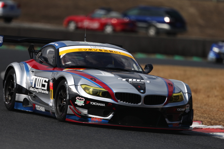 公式テスト岡山: 飯田章／吉本大樹／佐藤晋也組（GT300:TWS LM corsa BMW Z4）