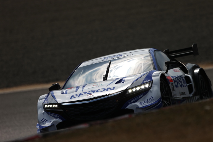 公式テスト岡山: 中嶋大祐／ベルトラン・バゲット組（GT500:Epson NSX CONCEPT-GT）