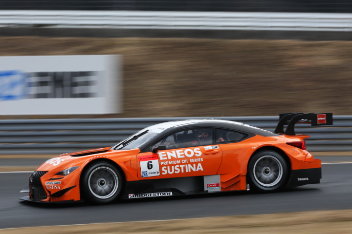 公式テスト岡山: 大嶋和也／国本雄資組（GT500:ENEOS SUSTINA RC F）