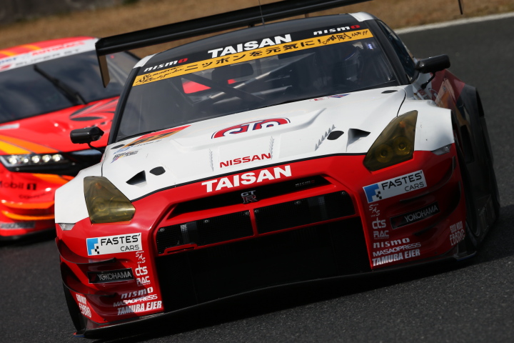 公式テスト岡山: 横溝直輝／密山祥吾組（GT300:STP TAISAN GT-R）