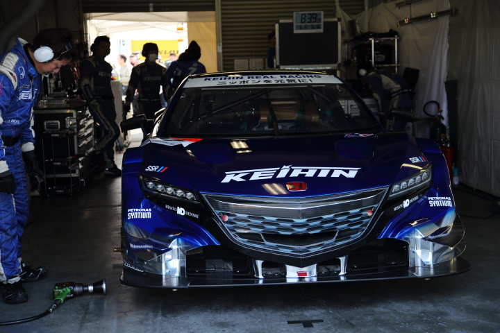 公式テスト岡山: 塚越広大／金石年弘組（GT500:KEIHIN NSX CONCEPT-GT）