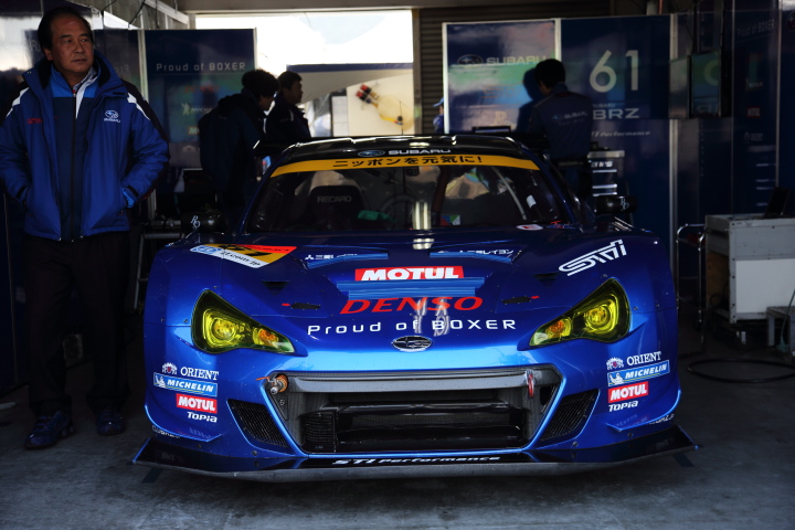 公式テスト岡山: 佐々木孝太／井口卓人組（GT300:SUBARU BRZ R&D SPORT）