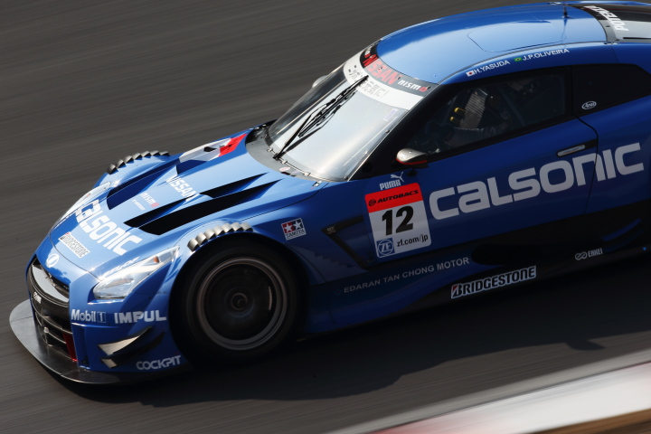 公式テスト岡山: 安田裕信／ジョアオ・パオロ・デ・オリベイラ組（GT500:カルソニックIMPUL GT-R）