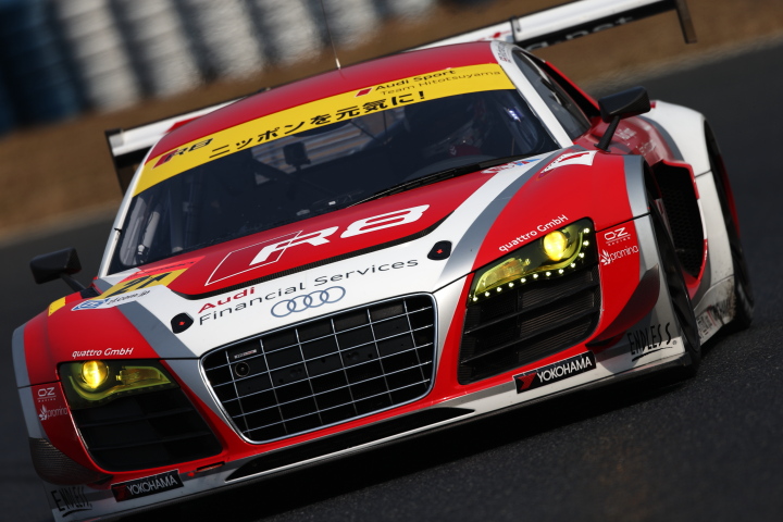 公式テスト岡山: リチャード・ライアン／藤井誠暢組（GT300:Audi R8 LMS ultra）