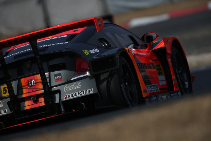 公式テスト岡山: 高木真一／小林崇志組（GT300:ARTA CR-Z GT）