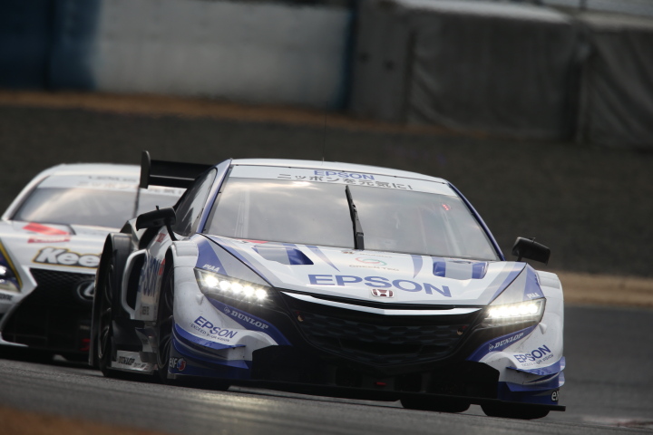 公式テスト岡山: 中嶋大祐／ベルトラン・バゲット組（GT500:Epson NSX CONCEPT-GT）