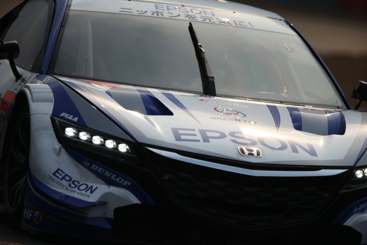 公式テスト岡山: 中嶋大祐／ベルトラン・バゲット組（GT500:Epson NSX CONCEPT-GT）