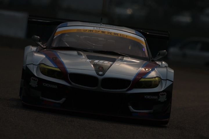 公式テスト岡山: 飯田章／吉本大樹／佐藤晋也組（GT300:TWS LM corsa BMW Z4）