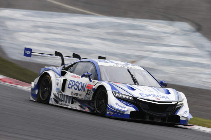 公式練習: 中嶋大祐／ベルトラン・バゲット組（GT500:Epson NSX CONCEPT-GT）