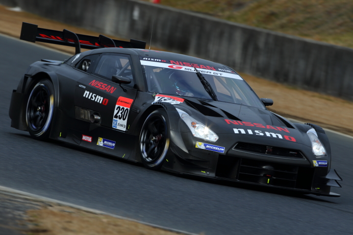 岡山スーパーGTテスト: 松田次生（NISSAN GT-R）