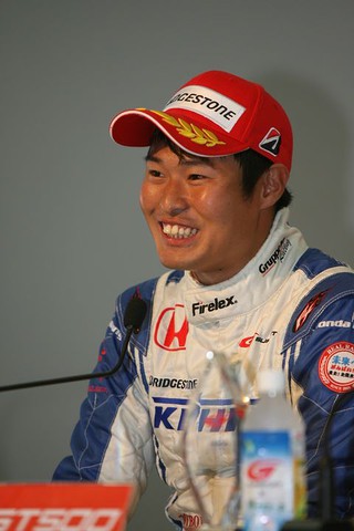 公式予選記者会見: GT500クラスポールポジションの塚越広大（KEIHIN NSX CONCEPT-GT）