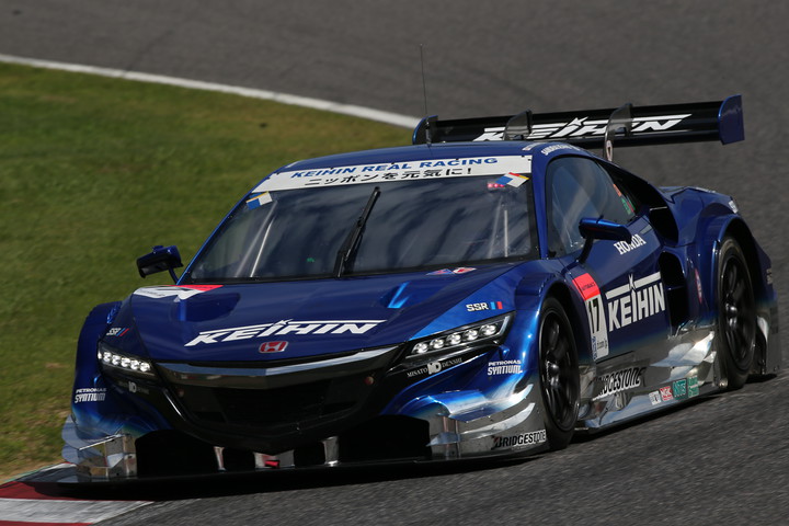 250km経過時点でGT500クラス2位を走る塚越広大／金石年弘組（KEIHIN NSX CONCEPT-GT）