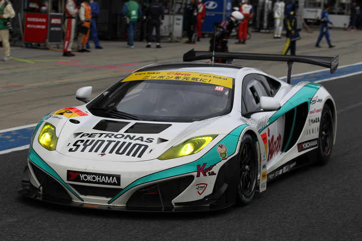 フリー走行: GT300クラス3位は高橋一穂／加藤寛規／濱口弘組（シンティアム・アップル・MP4-12C）