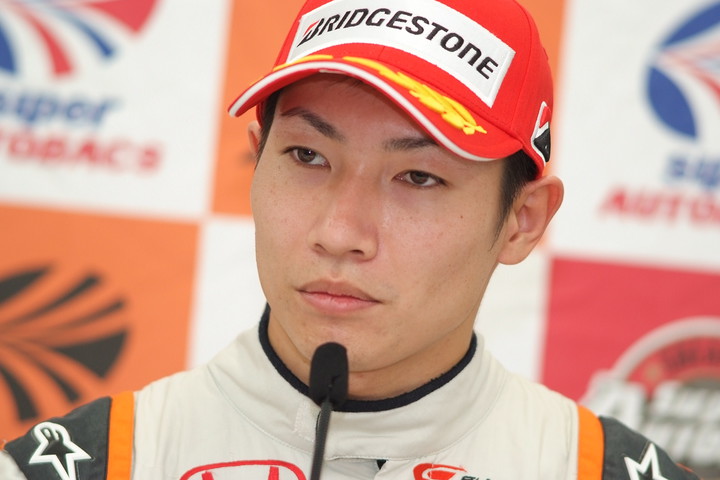 予選記者会見: GT300クラスポールポジションの小林崇志（ARTA CR-Z GT）