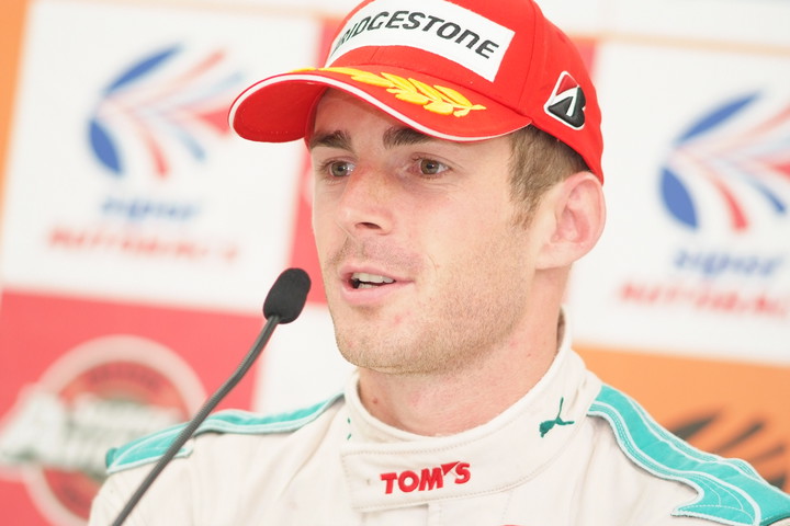 決勝記者会見: GT500クラスで優勝したジェームス・ロシター（GT500:PETRONAS TOM'S RC F）