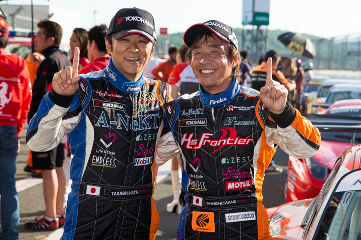 カテゴリー1優勝の高木真一／タカシ組（TEAM KRM GT3R）、しかしこの後失格