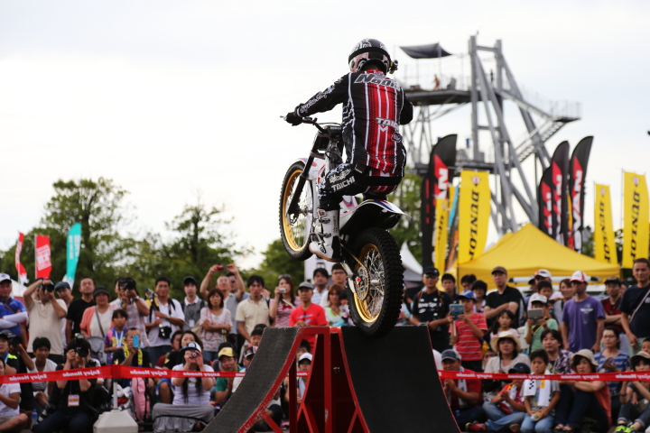 エンジョイホンダで行われたトライアルのデモラン