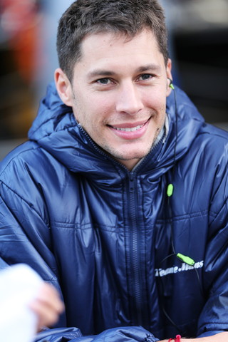 予選7位と振るわなかったロイック・デュバル（KYGNUS SUNOCO Team LeMans）は控えめな笑顔