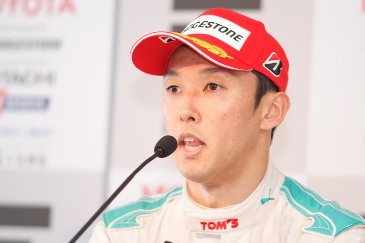 決勝レース1記者会見: 2位の中嶋一貴（トムス）