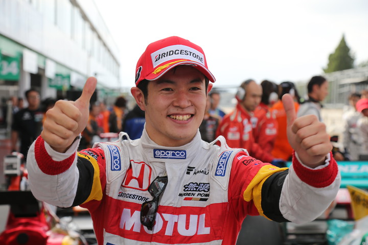 ノックアウト予選: ポールポジションを獲得した山本尚貴（TEAM無限）