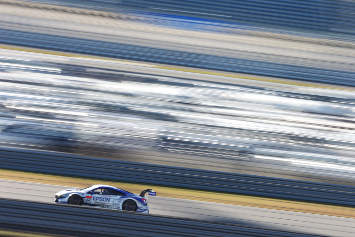 公式テスト: GT500クラス・中嶋大祐／ベルトラン・バゲット組のEpson NSX CONCEPT-GT