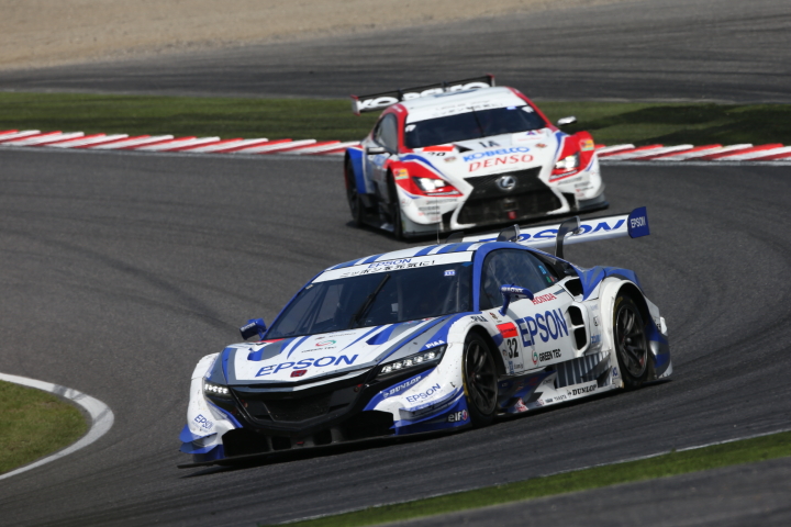 決勝レース: 中嶋大祐／ベルトラン・バゲット組（Epson NSX CONCEPT-GT）