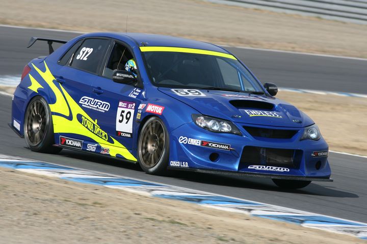 ST-2クラスポールポジションは大澤学／吉田寿博／松田晃司組（STURM・MOTUL・ED インプレッサ）
